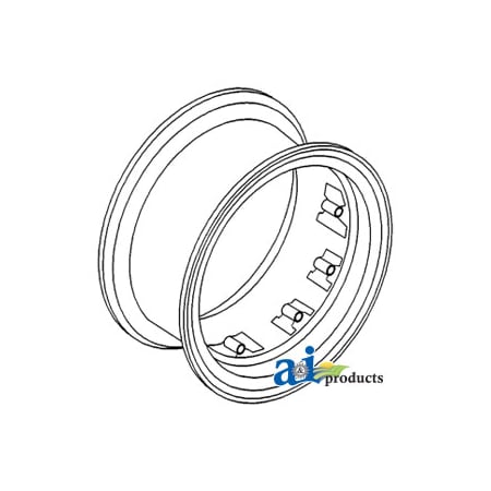 A & I Products Rim, Rear Wheel 12" x 36 38" x38" x13.2" A-RW12368